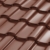 Металлочерепица шоколад RAL 8017